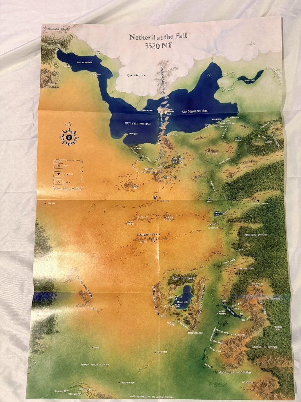 1996 TSR Game Map - Preowned Vintage
